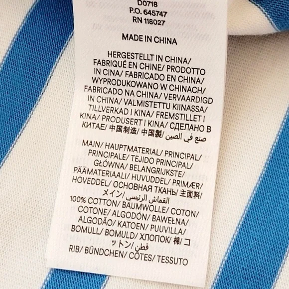 BODEN Striped Blue & White Shift Dress - Women's Casual Dress - Picture 3 of 5